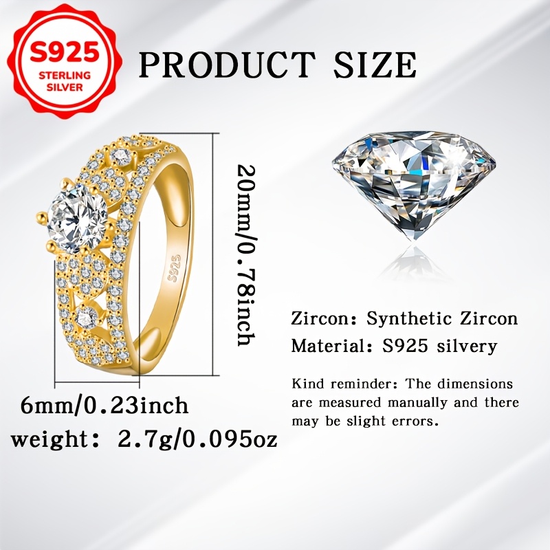 925 Sterling Silver Women's Statement Ring with Synthetic October Birthstone